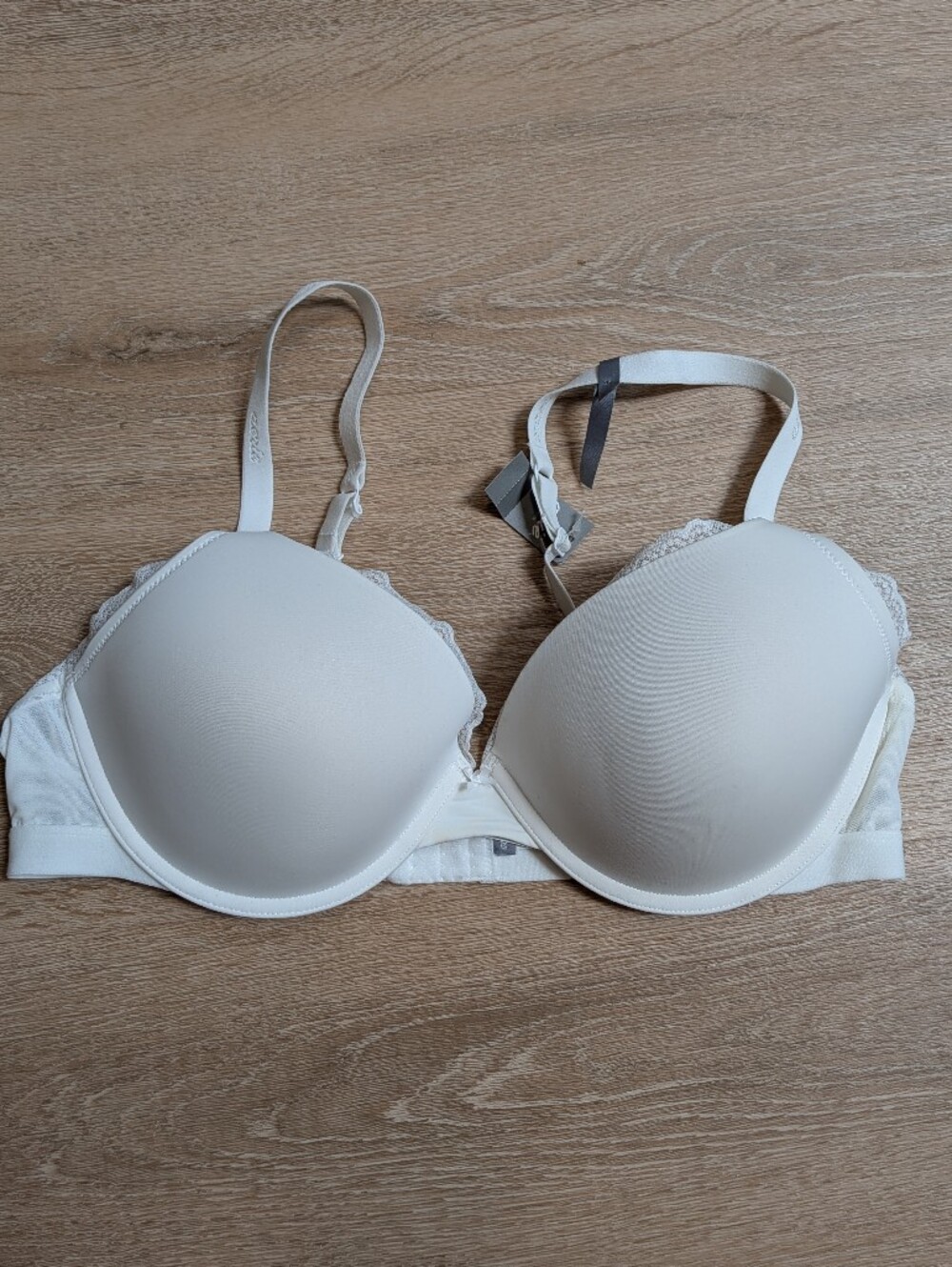 Aerie Real Happy Plunge Convertible T-Shirt Bra with Lace Trim 40C Nwt